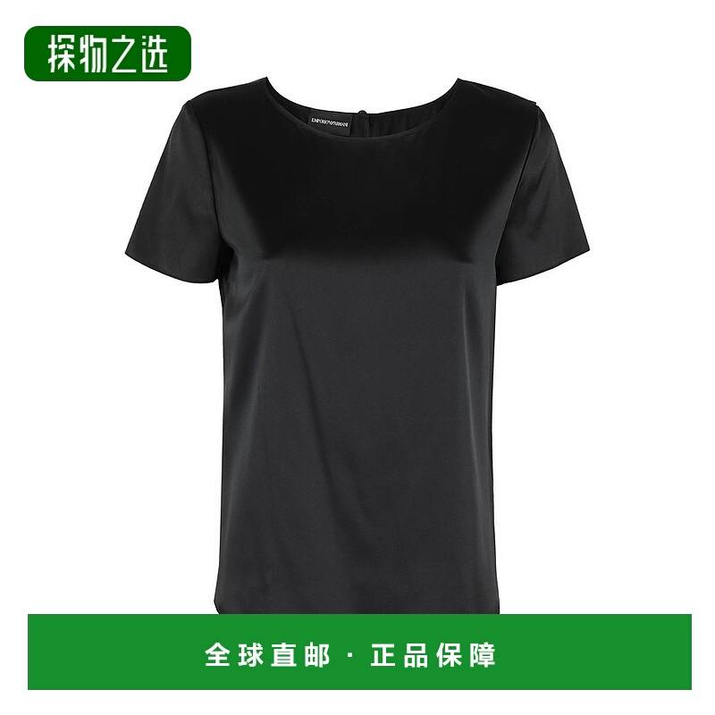 香港直邮Emporio Armani 安普里奥·阿玛尼 女士 徽标T恤 8N2K152