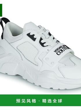 欧洲直邮Versace Jeans Couture 男士 72YA3SC4 低帮板鞋 白色