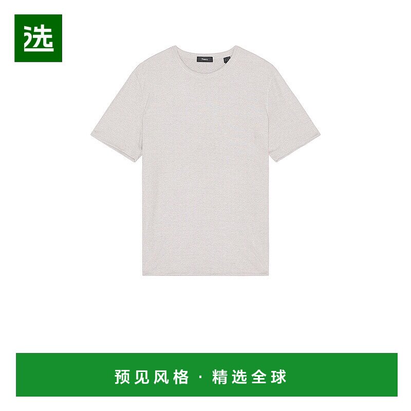 1h可退 香港直邮THEORY 希尔瑞 男士 银莲花基础款T恤 L0199521