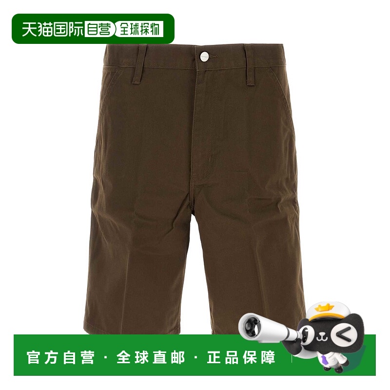 香港直邮CARHARTT WIP 男士 棕色斜纹布简约短裤 I0349122LS02