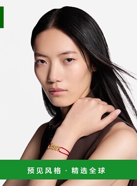 1h可退 欧洲直邮LV路易威登 Script女士红色金属手写体logo标识手