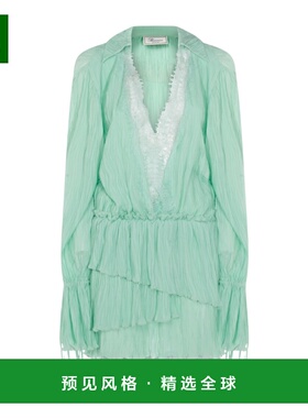 香港直邮BLUMARINE 女士连衣裙 2A771AN0477 SS2026 绿色 长袖连