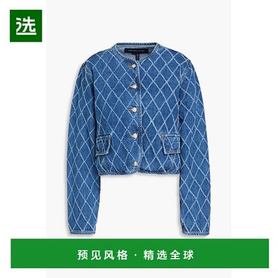 1h可退 香港直邮VERONICA BEARD 女士 Nolita 菱形牛仔布夹克 J25