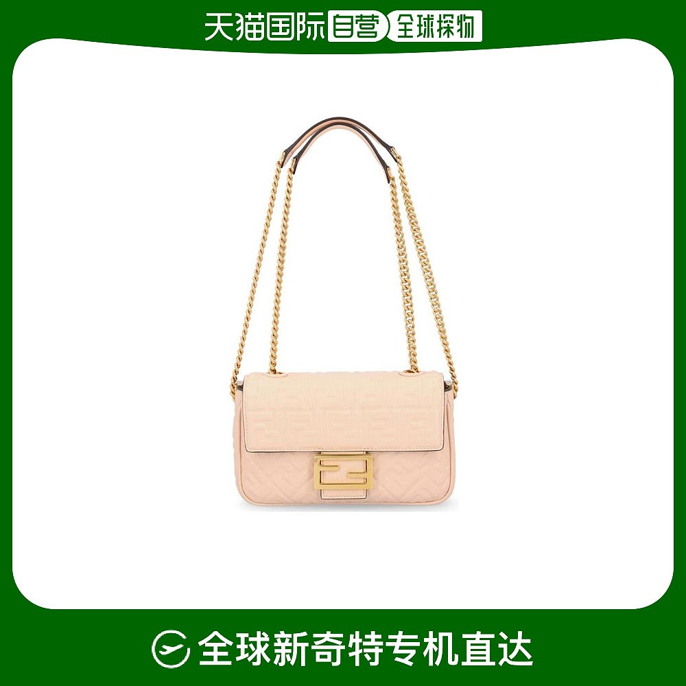 香港直邮Fendi Baguette中号链条单肩包 8BR793AH9C