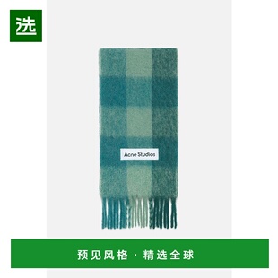 欧洲直邮ACNE（2025）马海毛格子围巾羊毛格纹配饰