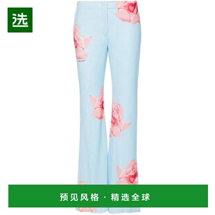 1h可退 香港直邮KENZO 女士休闲裤 FE52PA0859E163 SS2024 蓝色