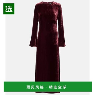 1h可退 香港直邮ROTATE BIRGER CHRISTENSEN 女士 天鹅绒长款连衣