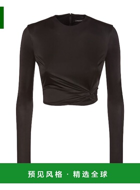 香港直邮Versace Dua Lipa平纹针织短款针织衫T恤 78I-A86034