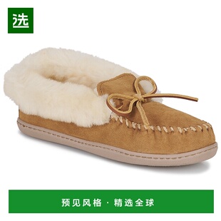 欧洲直邮Minnetonka 迷你唐卡 ALPINE SHEEPSKIN MOC 女鞋拖鞋/便