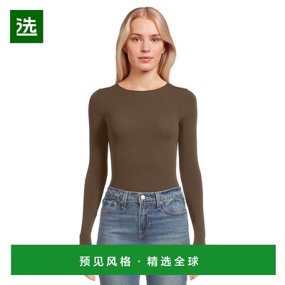 1h可退 香港直邮COMMANDO 女士 芭蕾式长袖拇指孔连体衣