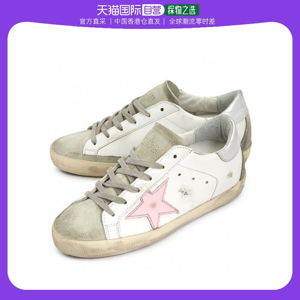 香港直邮golden goose deluxe brand 女士白色运动鞋 gwf00102-f0