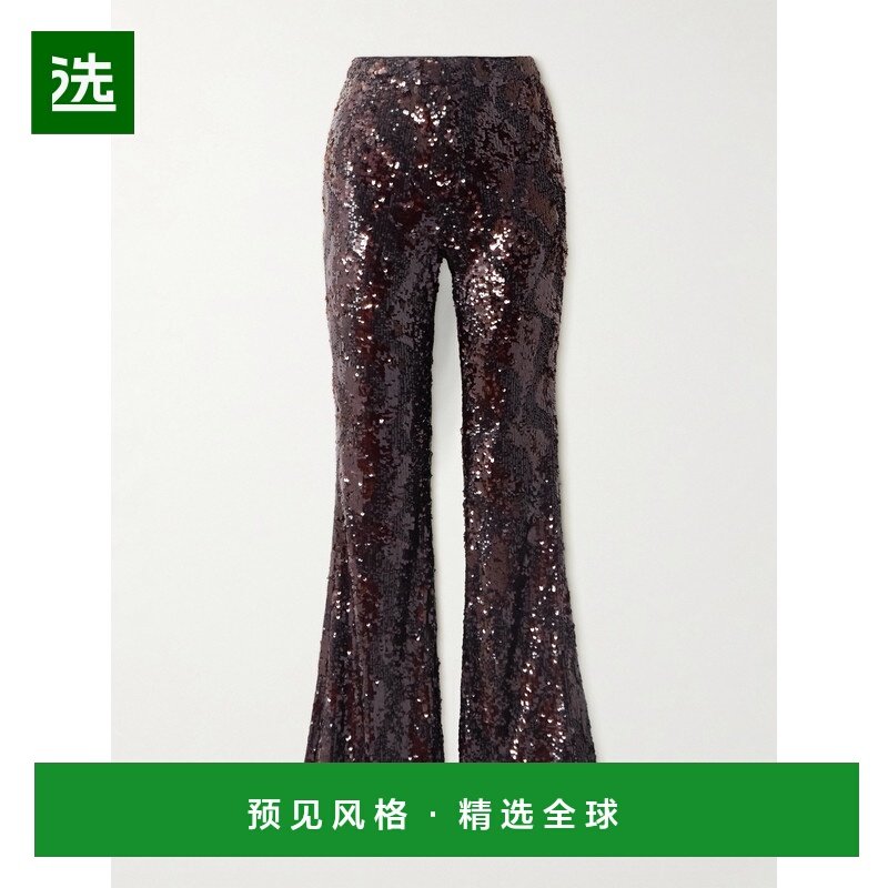 香港直邮1h可退 VERONICA BEARD 女士 Collier 珠片缎面喇叭长裤,女装/女士精品,休闲裤,淘宝优惠券,粉丝福利购,淘宝优惠卷