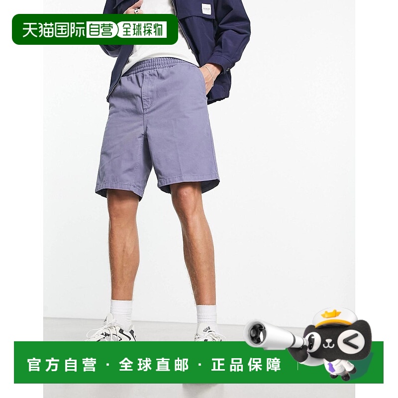 1h可退 香港直邮CARHARTT WIP 男士 flint 常规木匠短裤(蓝色)