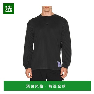 1h可退 香港直邮Satisfy 男士 Auralite 褶裥长款T恤 11068BKSA