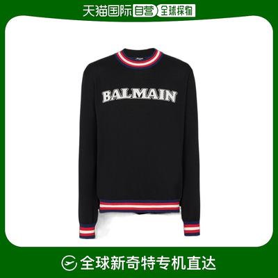 香港直邮Balmain 圆领徽标羊毛毛衣 BH0KD000KF45