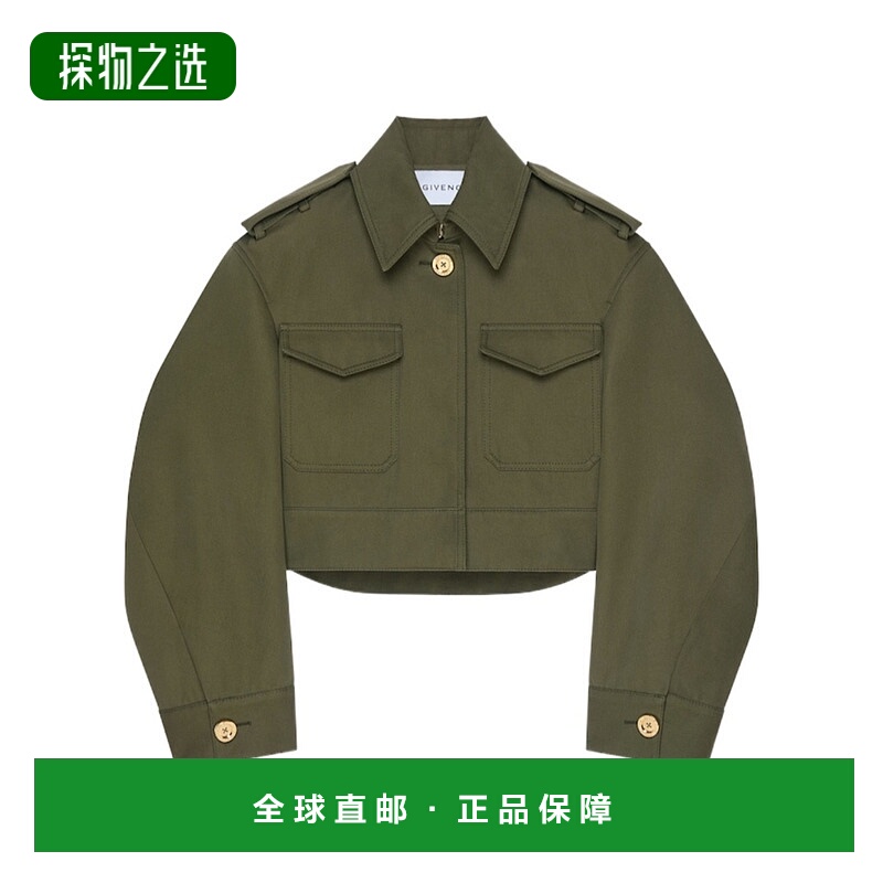 香港直邮Givenchy 棉质和羊毛短款工装夹克 BW00S7164D
