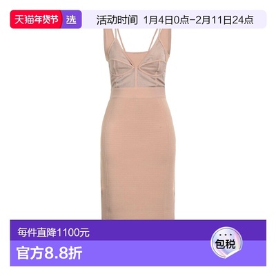 1h可退 香港直邮Herve Leger 荷芙妮格 女士 中长连衣裙