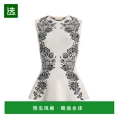 香港直邮ULLA JOHNSON 女士 1h可退 Vanna 提花针织收腰上衣