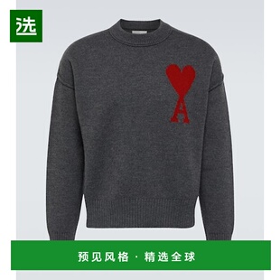 香港直邮Ami Paris 男士 Ami De Cœur 羊毛毛衣