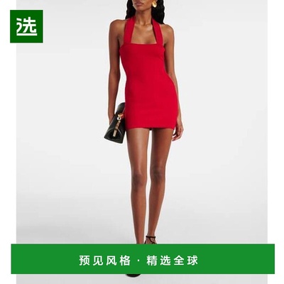 1h可退 香港直邮AYA MUSE 女士 罗纹针织真丝棉质迷你连衣裙