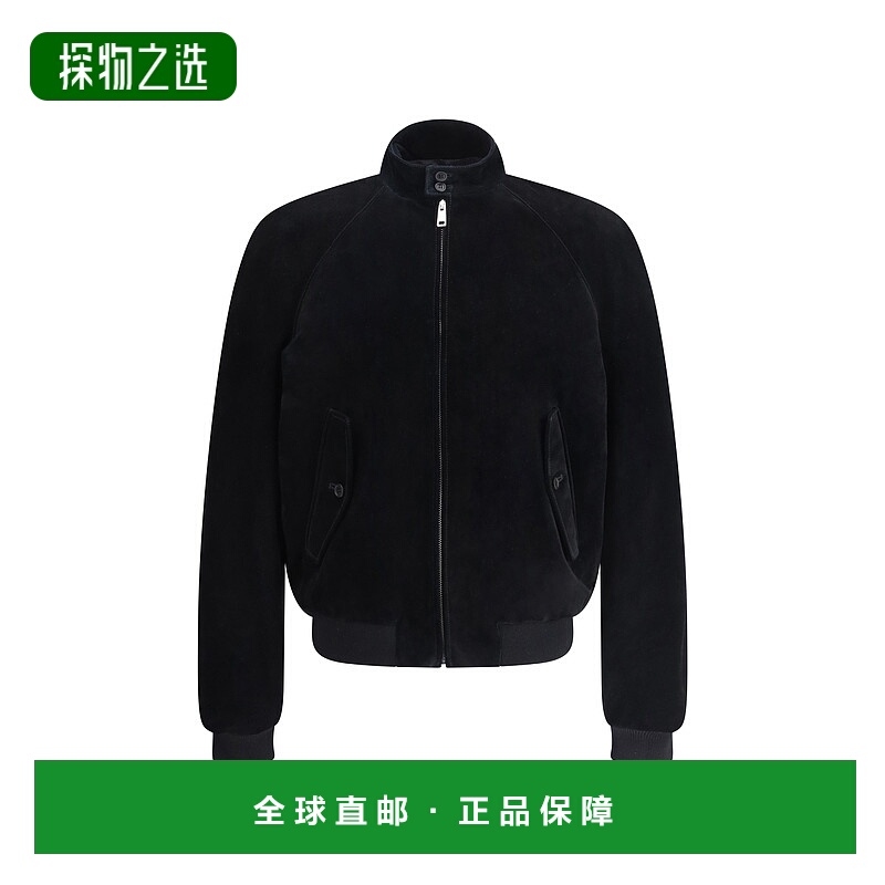 1h可退 香港直邮Prada 普拉达 男士 绒面革短夹克 UPW524SOOO158G
