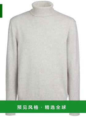 1h可退 香港直邮Sease 男士 COARSEHAIR 海龟图案灰色羊绒毛衣 KT