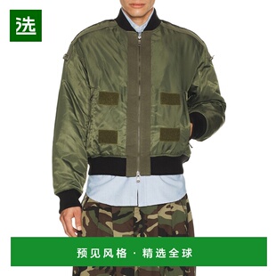 1h可退 香港直邮Andersson Bell 男士 航空层叠感水洗短夹克 awa7