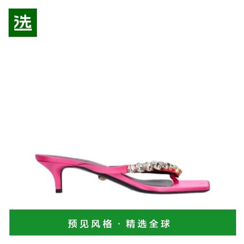 香港直邮Versace 水晶装饰范思哲 高跟凉鞋78I-WTY005