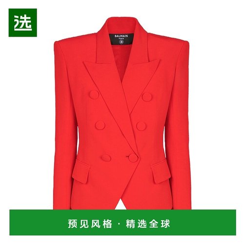香港直邮Balmain 翻领长袖西装外套 EF0SI505VB00新款