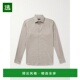 香港直邮zegna Twill 杰尼亚 1h可退 男士 Cashco 格纹衬衫 UGX45