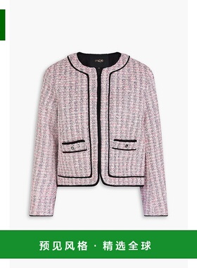 1h可退 香港直邮Maje 女士 金属感花呢夹克 MFPVE00516ROSENOIR