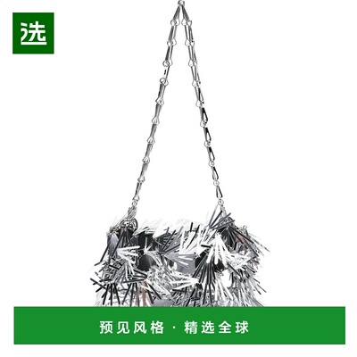 1h可退 香港直邮Rabanne 女士 EMBELLISHMENTS 珠片链带肩包 25HS