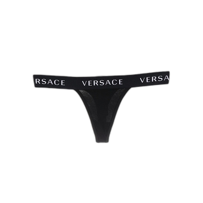 香港直邮Versace logo裤腰丁字内裤 AUD04070AC00058A1008