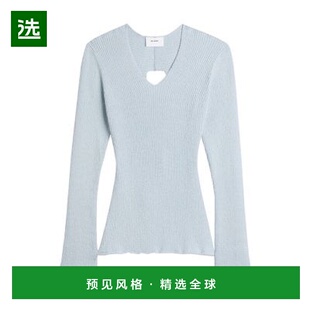 欧洲直邮Axel Arigato 管状罗纹裹身上衣长袖针织衫毛衣