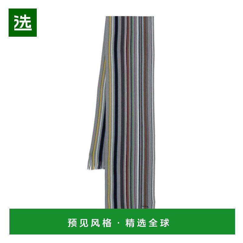 香港直邮PAUL SMITH 男士围巾 M1A151FT64470 AW2025 灰色 SCIARP,服饰配件/皮带/帽子/围巾,围巾/丝巾/披肩,淘宝优惠券,粉丝福利购,淘宝优惠卷