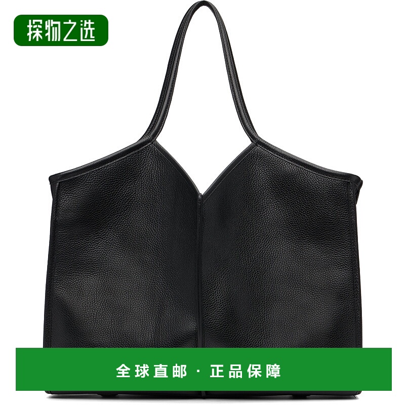 1h可退 香港直邮Hereu 男士 黑色中号 Calella Squared Grainy 托