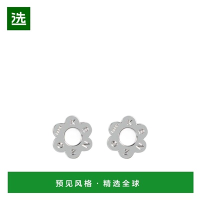 香港直邮KENZO 女士耳饰 FF68BI410M04AG AW2025 银色 “Boke Flo