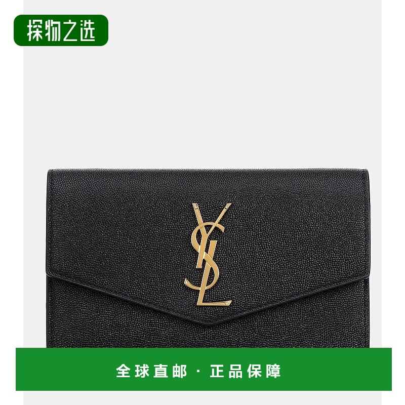 香港直邮Saint Laurent 圣罗兰 女士 Uptown 皮革链带钱包