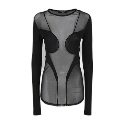 香港直邮Balmain 圆领罩衫针织衫 AF1AR460MC18