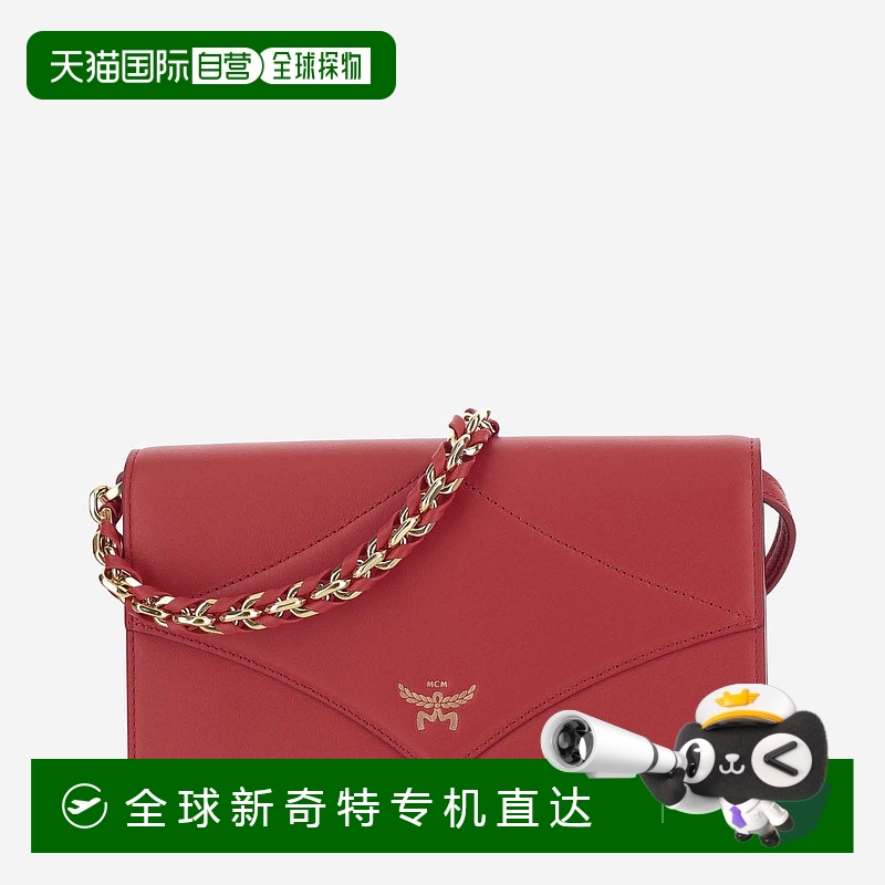 欧洲直邮MCM 女士单肩包 MYLEAAK01CANDYRED