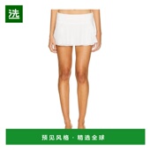 香港直邮Danielle Guizio 女士 1h可退 雪纺开叉迷你半身裙 P2431