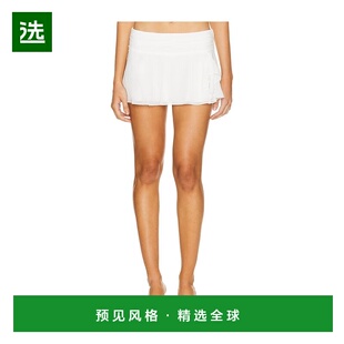 1h可退 香港直邮Danielle Guizio 女士 雪纺开叉迷你半身裙 P2431