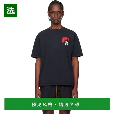 1h可退 香港直邮Rhude 男士 黑色 Moonlight Regatta T 恤 RHPS26