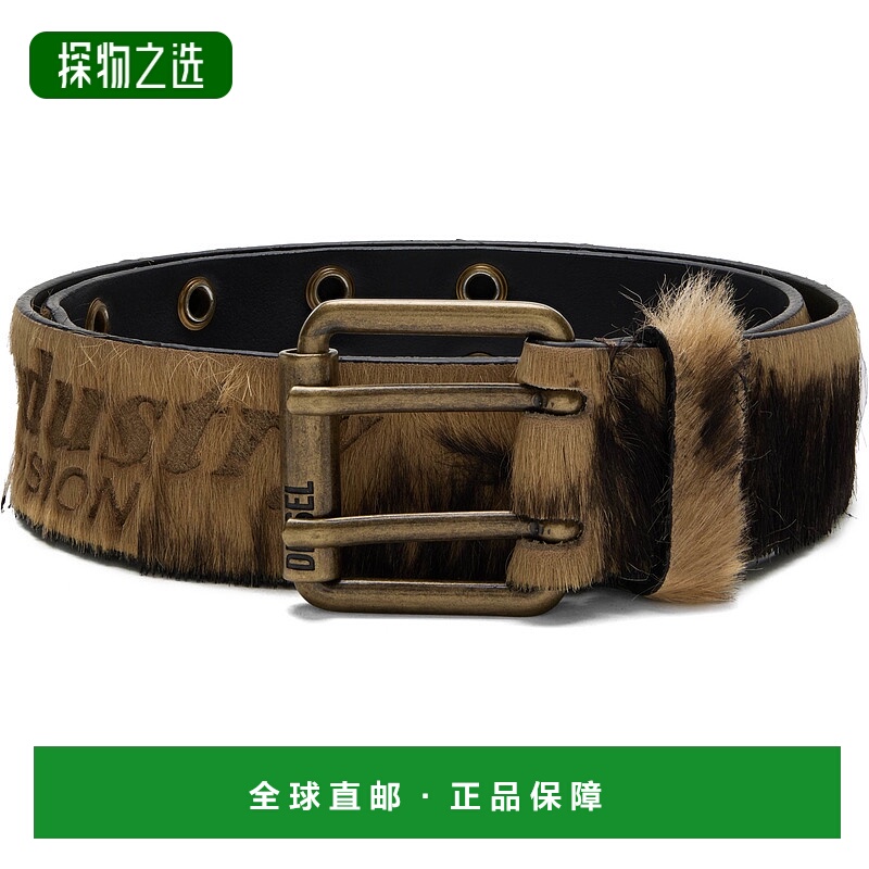 香港直邮Diesel 迪赛 女士 棕色 B-Flag-D 腰带 X10597P7968