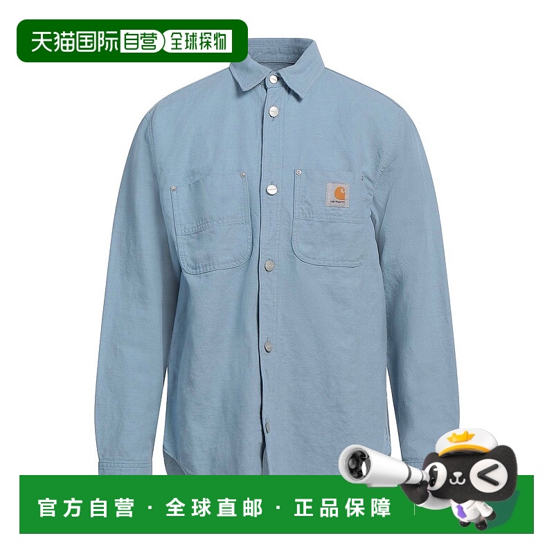1h可退 香港直邮Carhartt 卡哈特 男士 纯色衬衫 blue蓝色 舒适时