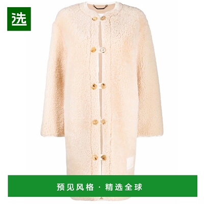 1h可退 香港直邮Chloe 蔻依 女士 大衣 CHC21ACM12205 beige米色