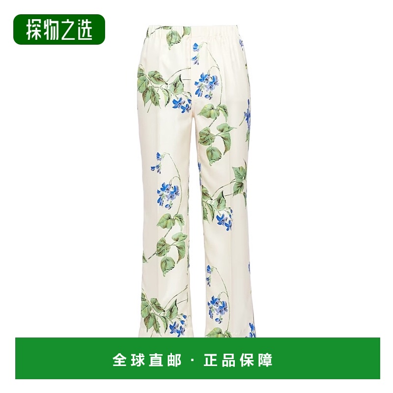【99新未使用】香港直邮Prada 花卉印花休闲裤 P294H14NZSOOO
