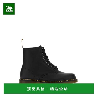 1h可退 香港直邮Dr. Martens 马丁大夫 女士 黑色纳巴革短靴 1182