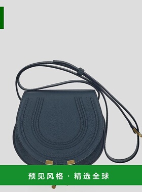 香港直邮CHLOÉ 女士单肩包 CHC22AS680I3144Q SS2025 蓝色 'Saddl