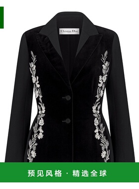 1h可退 香港直邮Dior 刺绣夹克 611V49X1166